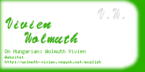 vivien wolmuth business card